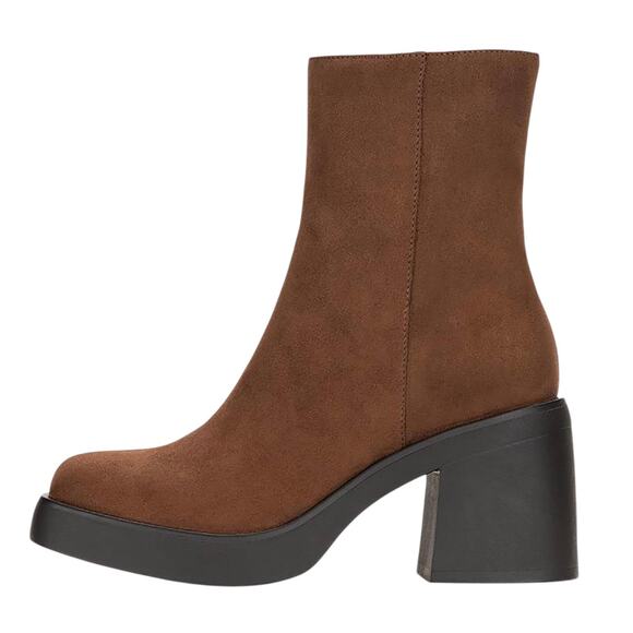 Sun + Stone Women's Tiannaa Platform Boots Russet Brown Size 9 - Picture 2 of 3